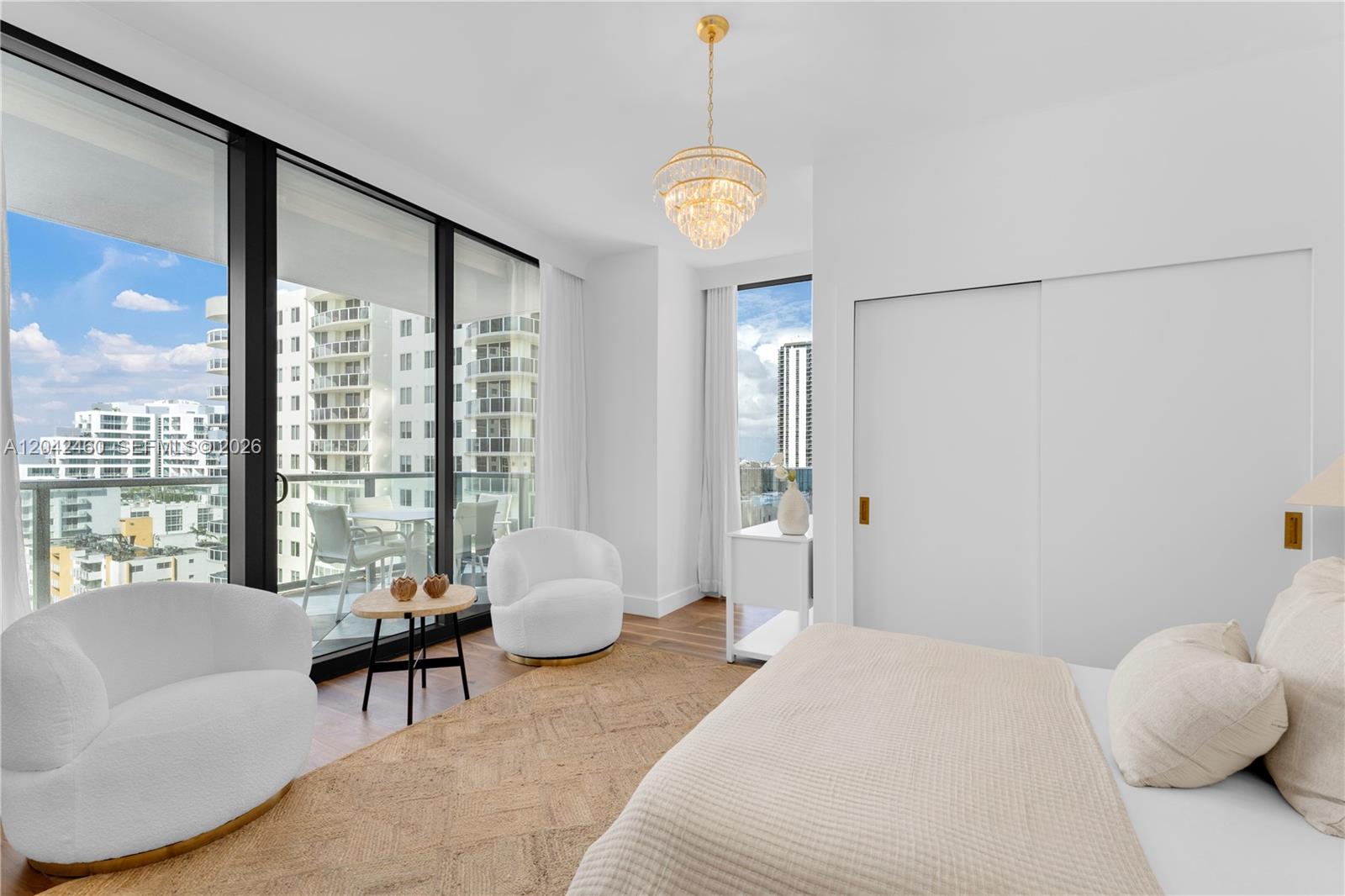 788 Northeast 23rd Street, Unit 902 Miami, FL 33137 - Photo 21 of 34 Guest Bedroom with City Views
