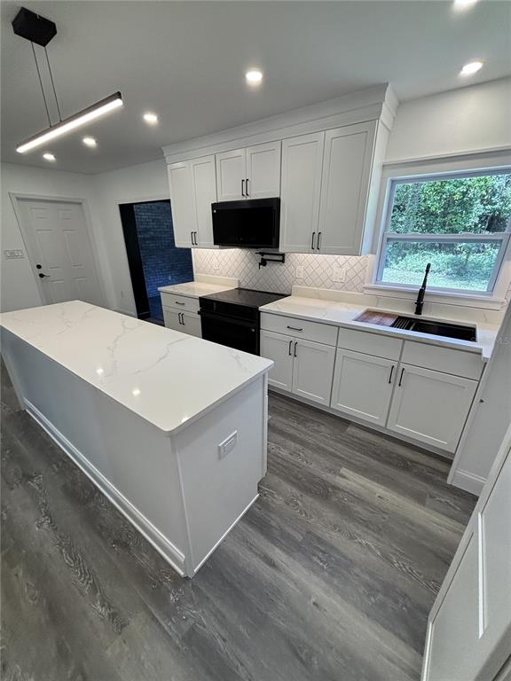 2911 Williams Road Plant City, FL 33565 - Photo 14 of 51 a large white kitchen with sink and white cabinets
