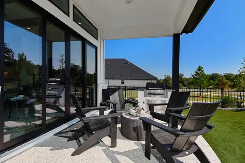 a view of a outdoor seating area