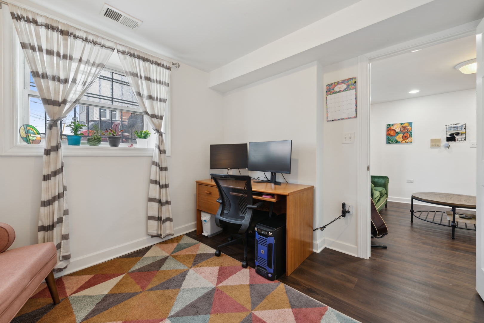 3845 West Altgeld Street, Unit G Chicago, IL 60647 - Photo 11 of 15 a view of a workspace with furniture and a window