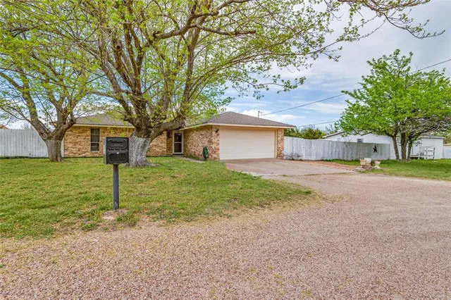 a house view with a garden space