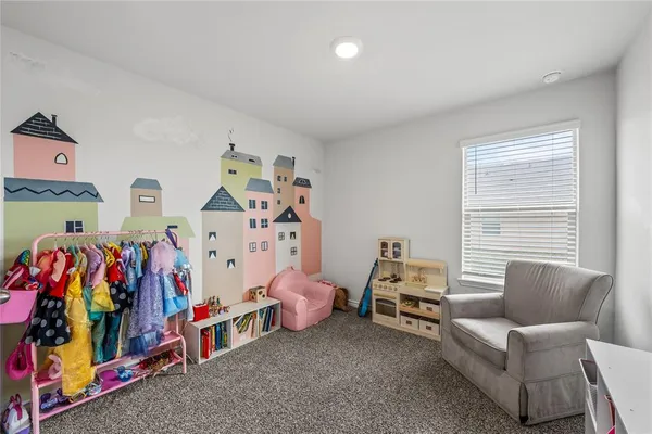 a view of a room with toys