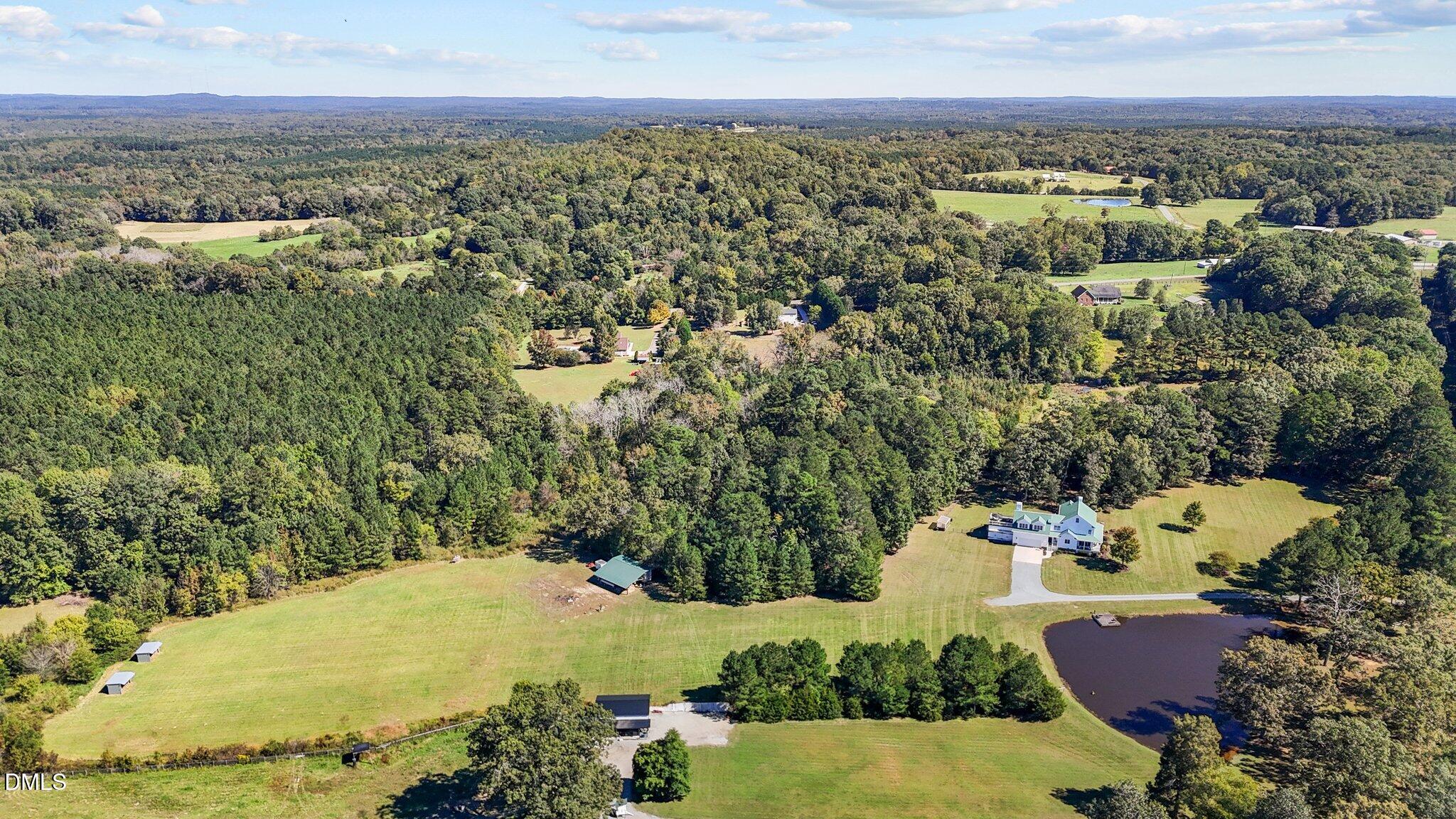 220 Epps Clark Road Siler City, NC 27344 - Photo 14 of 55 an aerial view of a house with a yard