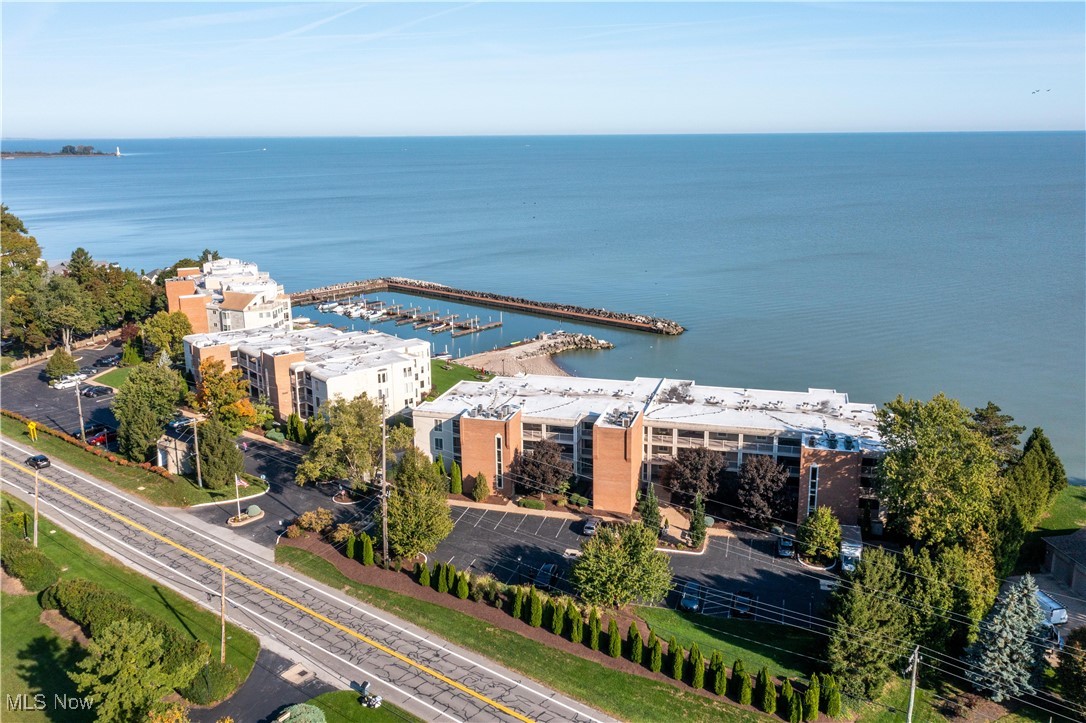 1507 Cleveland Road East, Unit 435 Huron, OH 44839 - Photo 30 of 37 Drone / aerial view featuring a water view