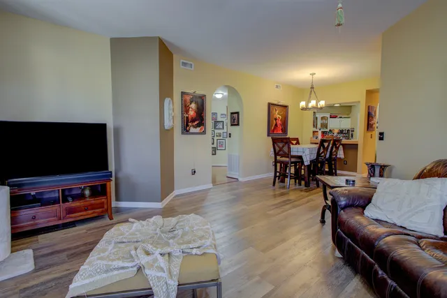 a view of a workspace with furniture
