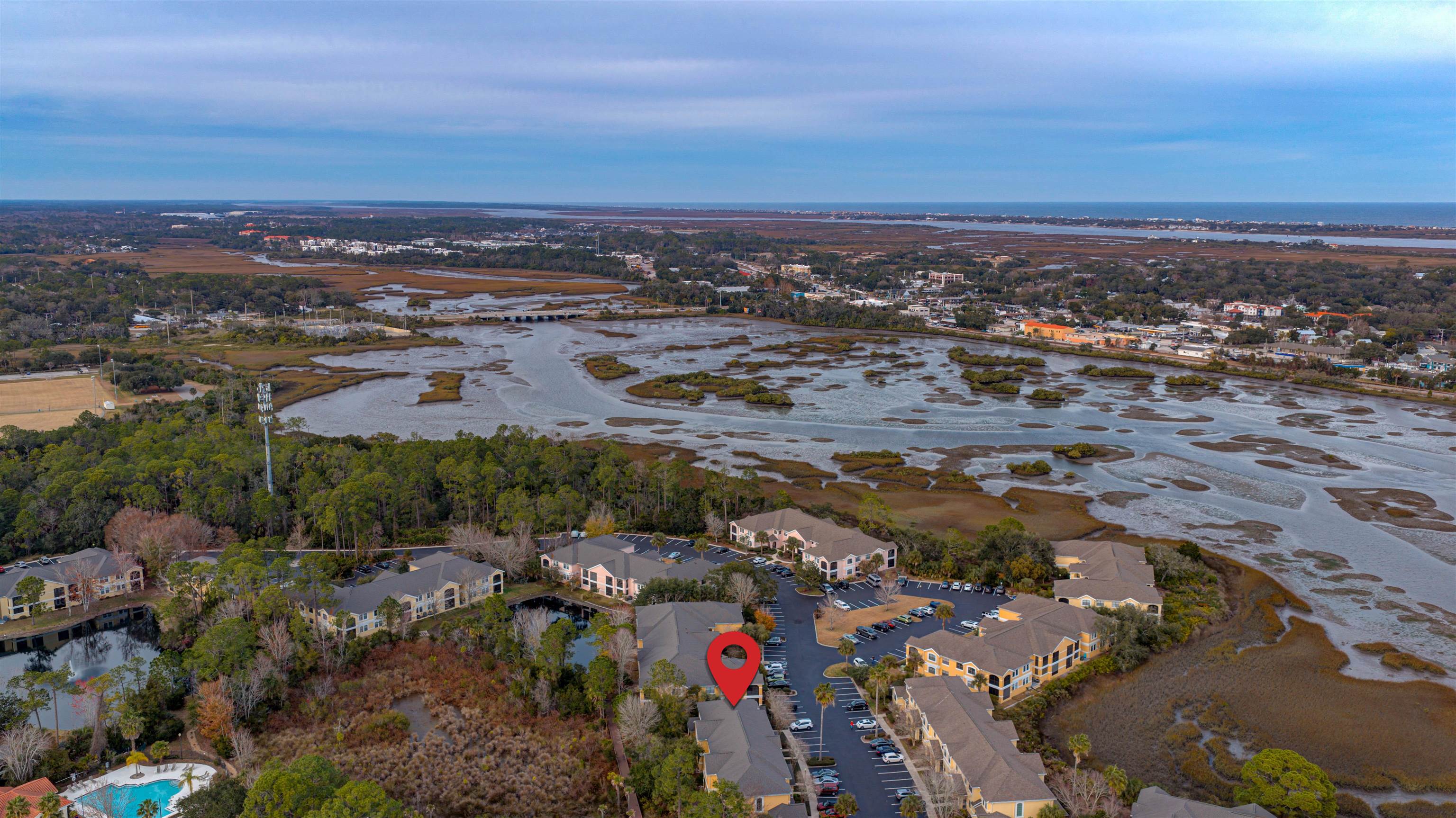 1800 Vista Cove Road St. Augustine, FL 32084 - Photo 3 of 58 Aerial perspective of suburban area