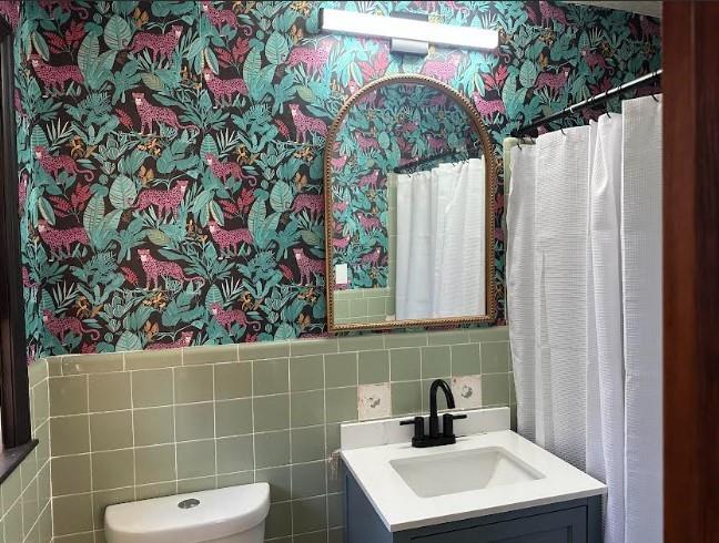 5291 Driskell Drive Winston, GA 30187 - Photo 13 of 29 a bathroom with a sink mirror and vanity