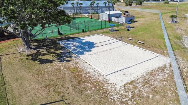 a view of a tennis court