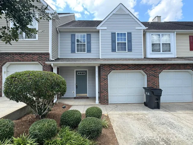 a front view of a house