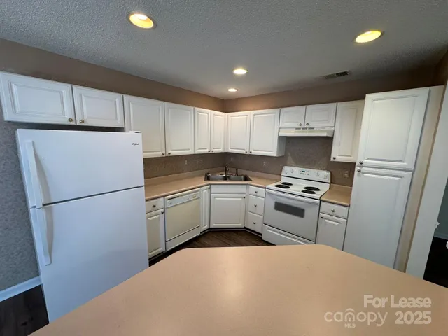 a kitchen with refrigerator a stove a sink and a refrigerator