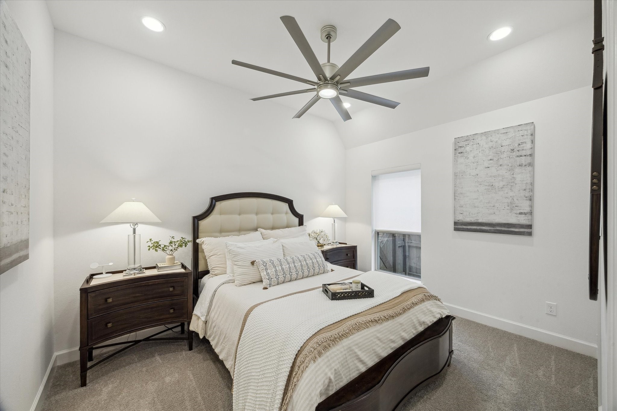 9823 Chapman Trail Manvel, TX 77578 - Photo 25 of 47 Bedroom two is peaceful and quiet and offers the same attractive fan and finishes you'll find in the rest of the home.