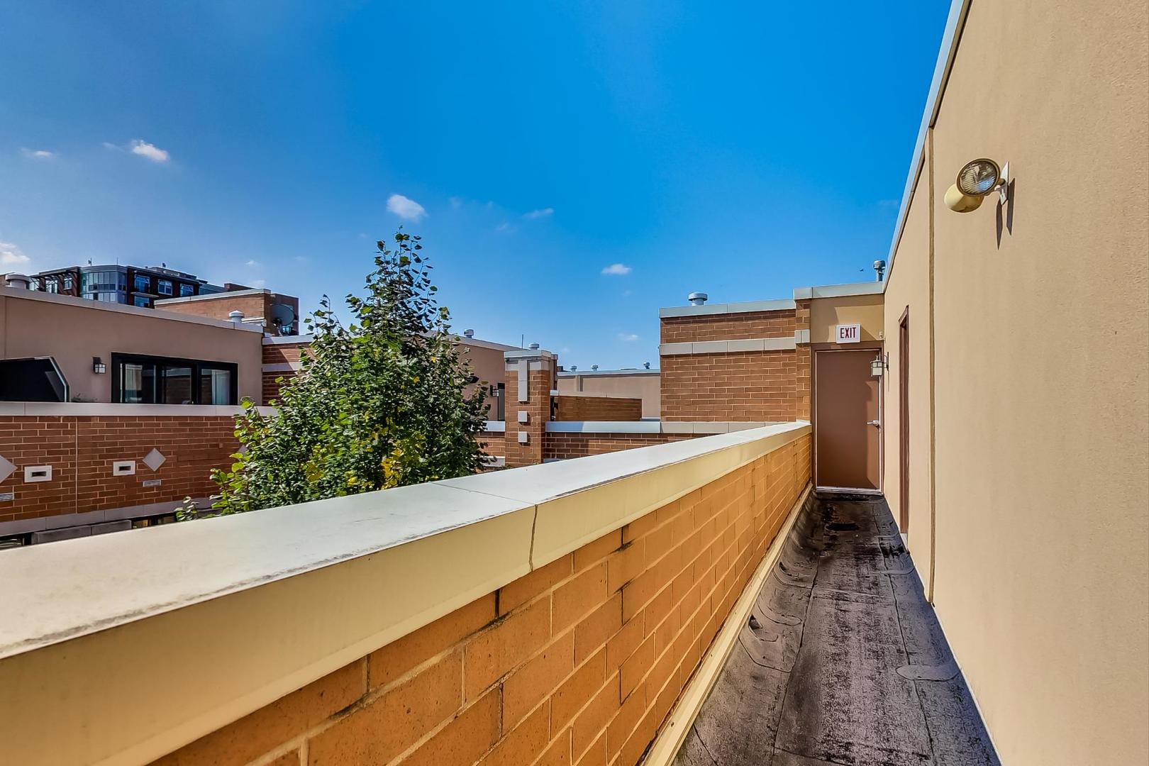 1137 West Monroe Street Chicago, IL 60607 - Photo 26 of 33 a view of balcony with two potted plants