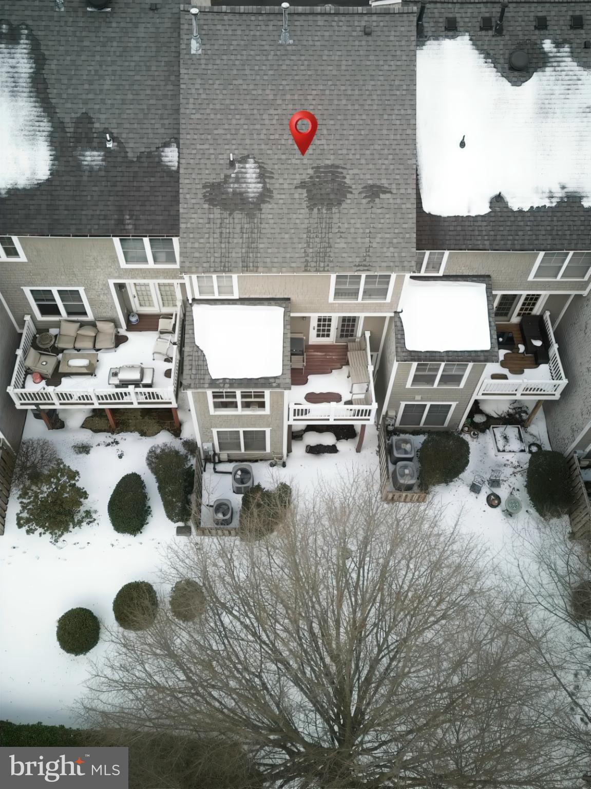 11117 Little Compton Drive Reston, VA 20191 - Photo 46 of 58 Charming rear view in recent snow cover
