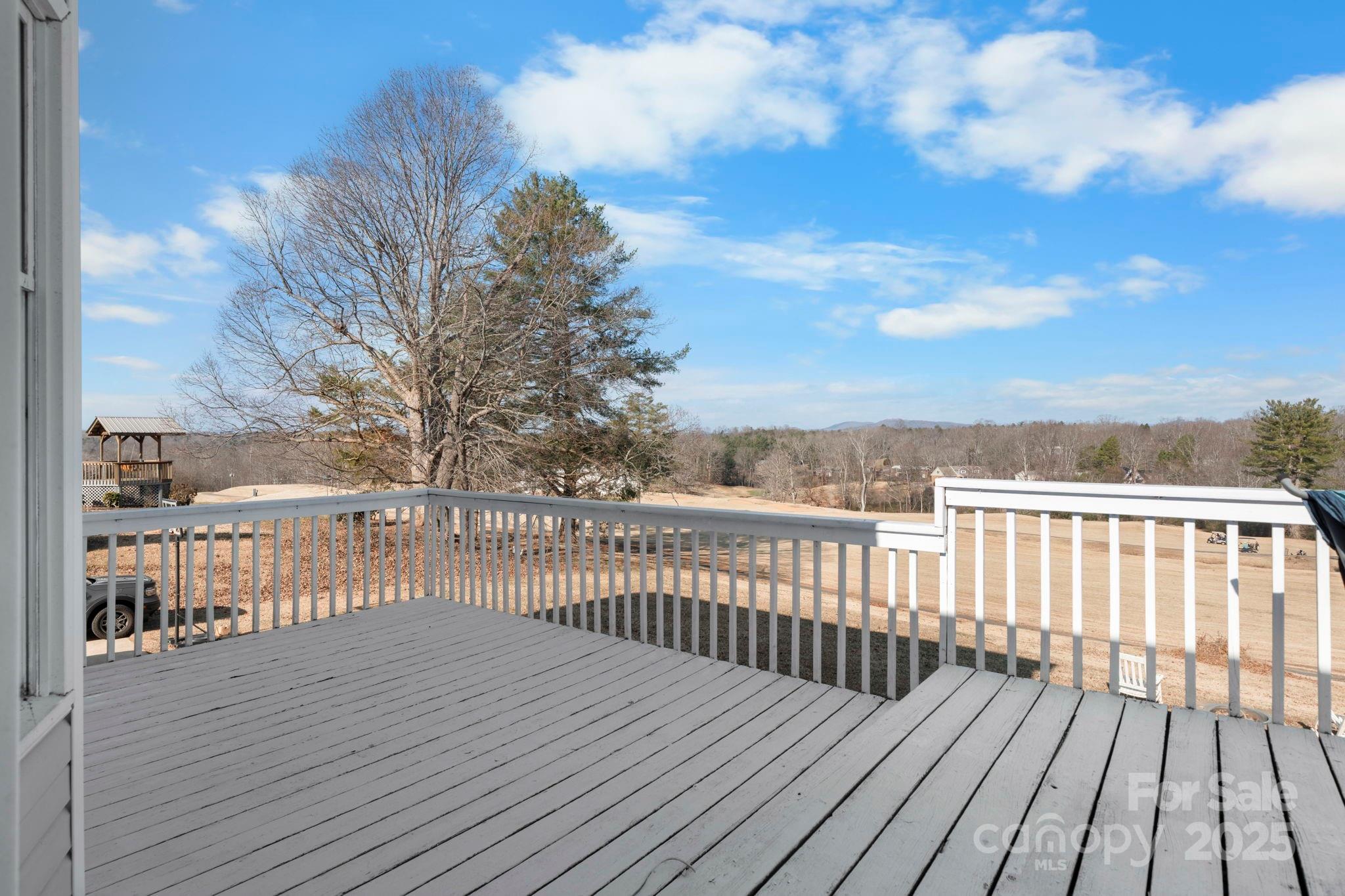 20 Meandering Way Granite Falls, NC 28630 - Photo 36 of 39 a view of deck with wooden floor and fence