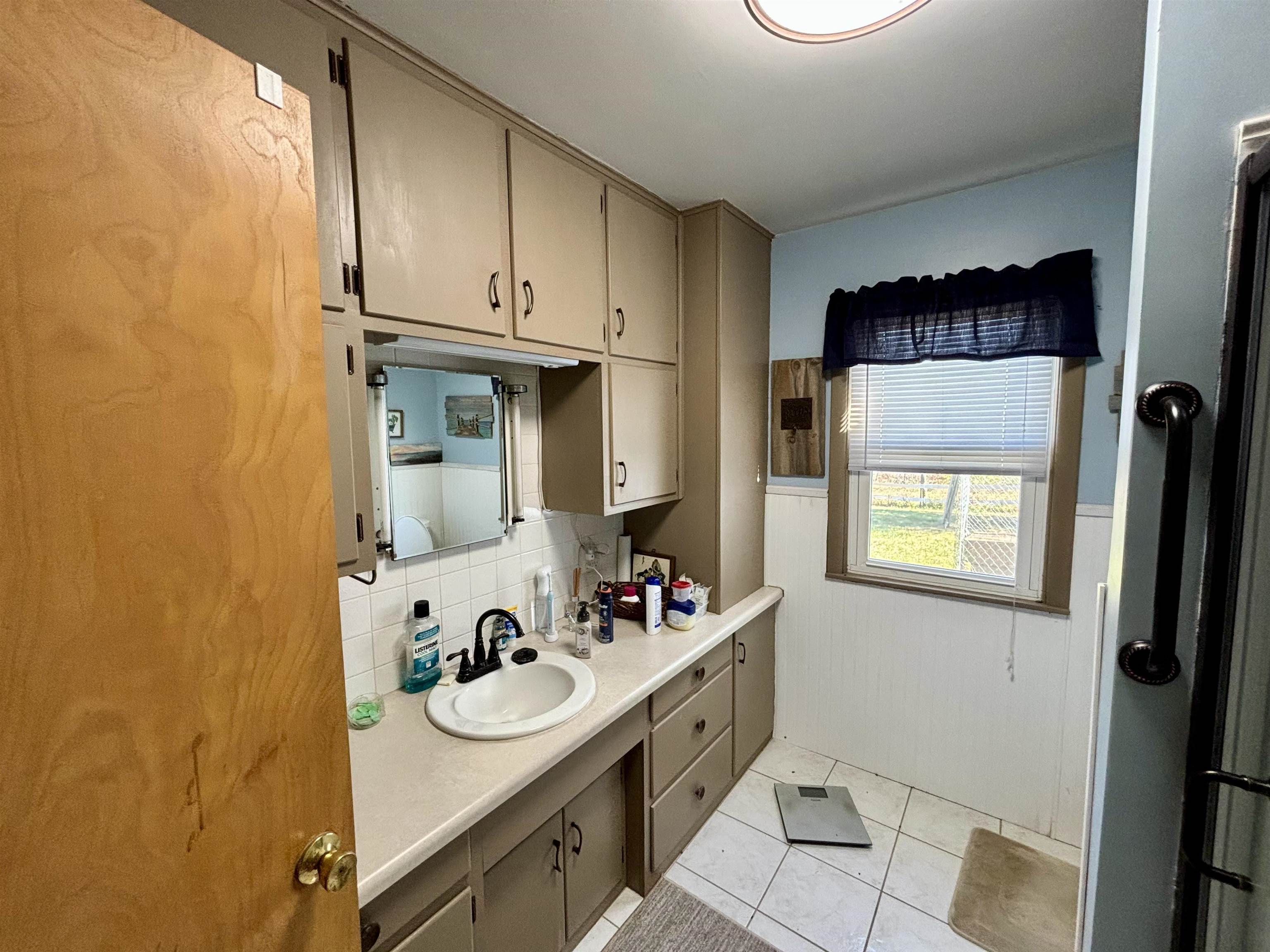 5201 South Burton Road Elizabeth, IL 61028 - Photo 72 of 93 a bathroom with a sink and a mirror