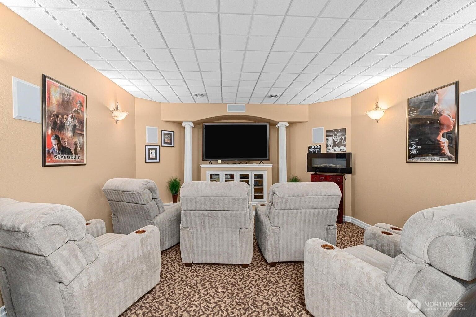 1650 East Fairway Loop Road Colville, WA 99114 - Photo 25 of 30 a living room with furniture and a flat screen tv