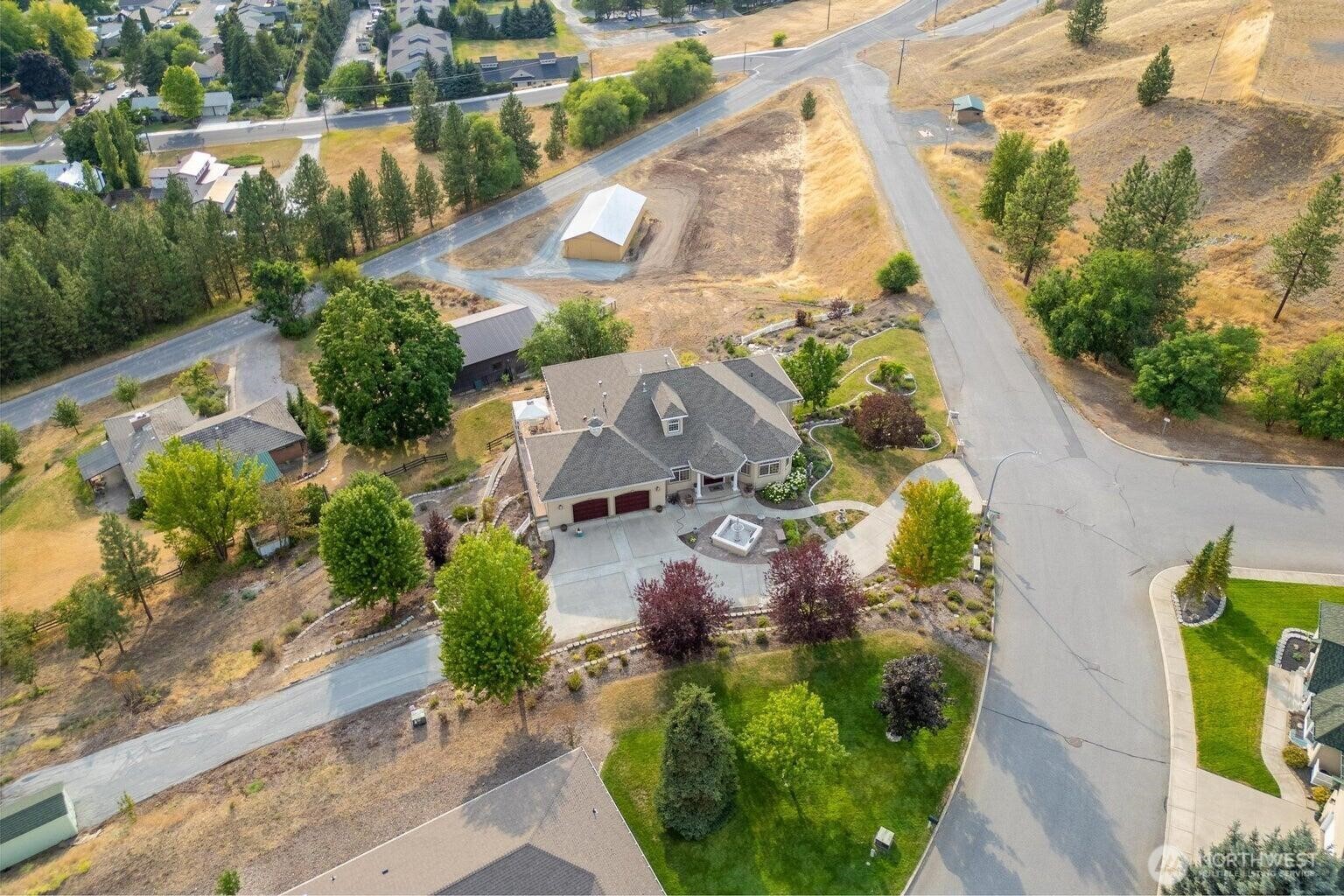 1650 East Fairway Loop Road Colville, WA 99114 - Photo 30 of 30 an aerial view of residential houses with outdoor space