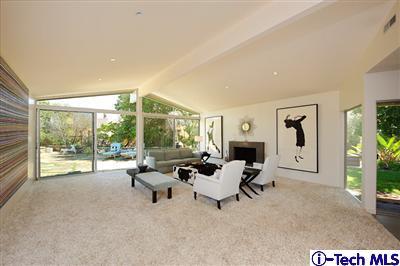 Undisclosed Address Pasadena, CA 91103 - Photo 3 of 15 a living room with furniture and large windows