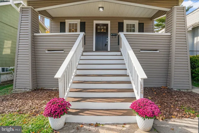a front view of a house