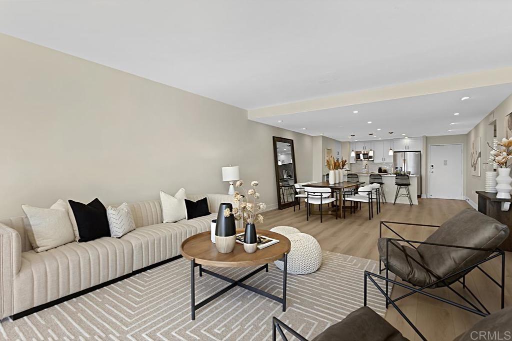 2500 Torrey Pines Road, Unit 503 La Jolla, CA 92037 - Photo 6 of 46 a living room with furniture and wooden floor