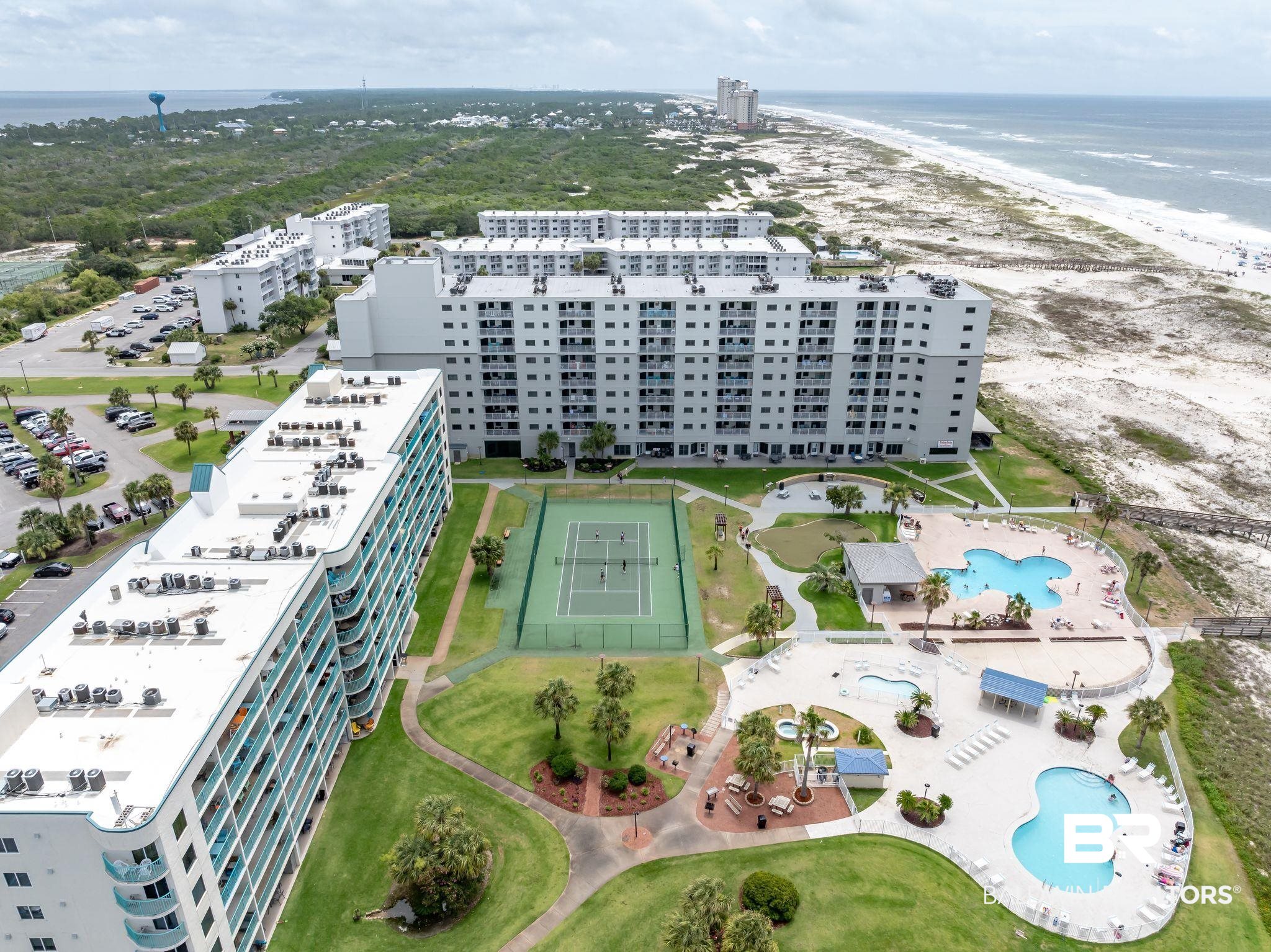 375 Plantation Road, Unit 5304 Gulf Shores, AL 36542 - Photo 39 of 42 Bird's eye view of a large body of water and a pool