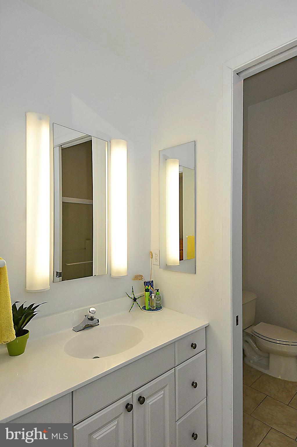 823 Rowen Road Silver Spring, MD 20910 - Photo 16 of 30 a bathroom with a sink and a mirror