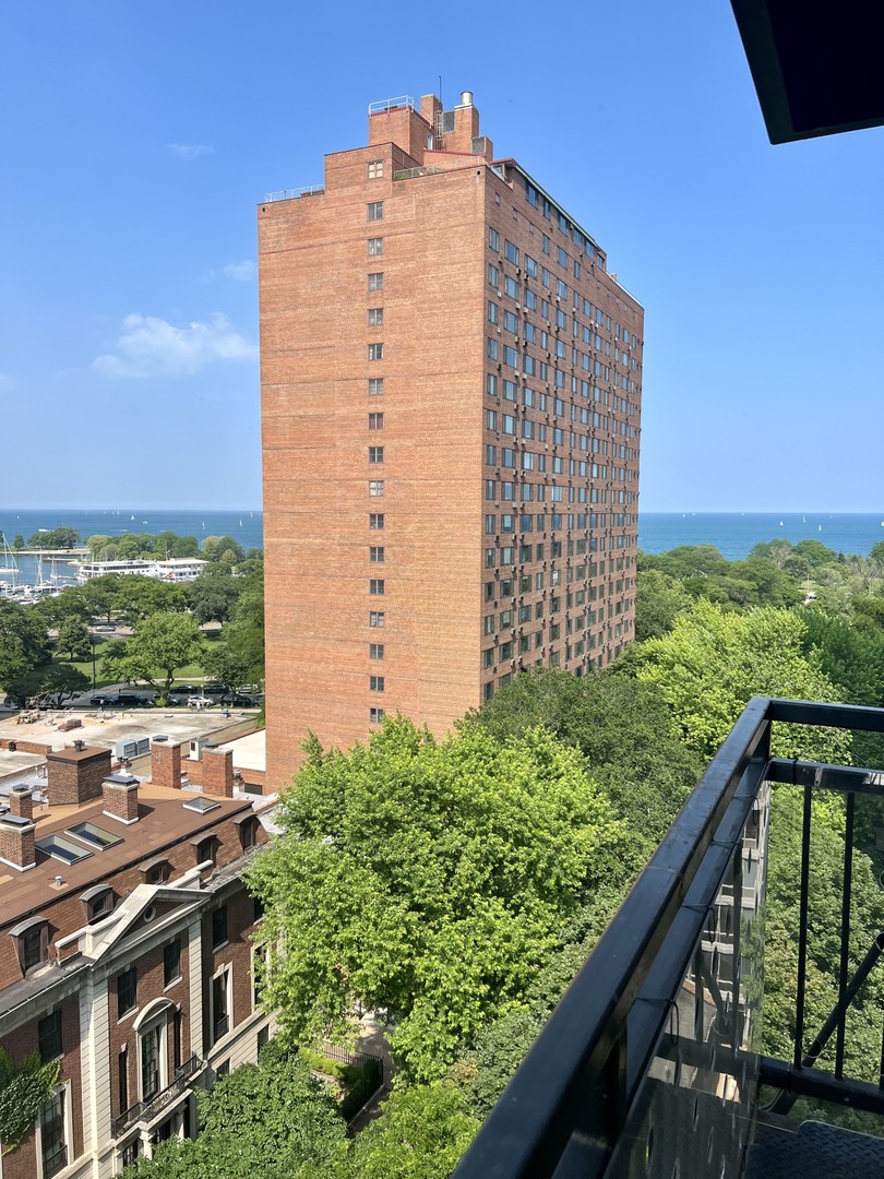 3033 North Sheridan Road, Unit 1201 Chicago, IL 60657 - Photo 16 of 16 a balcony view with an outdoor space