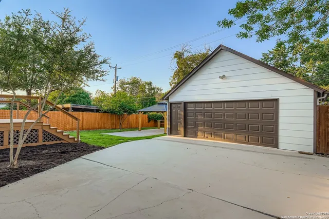 front view of a house with a garage