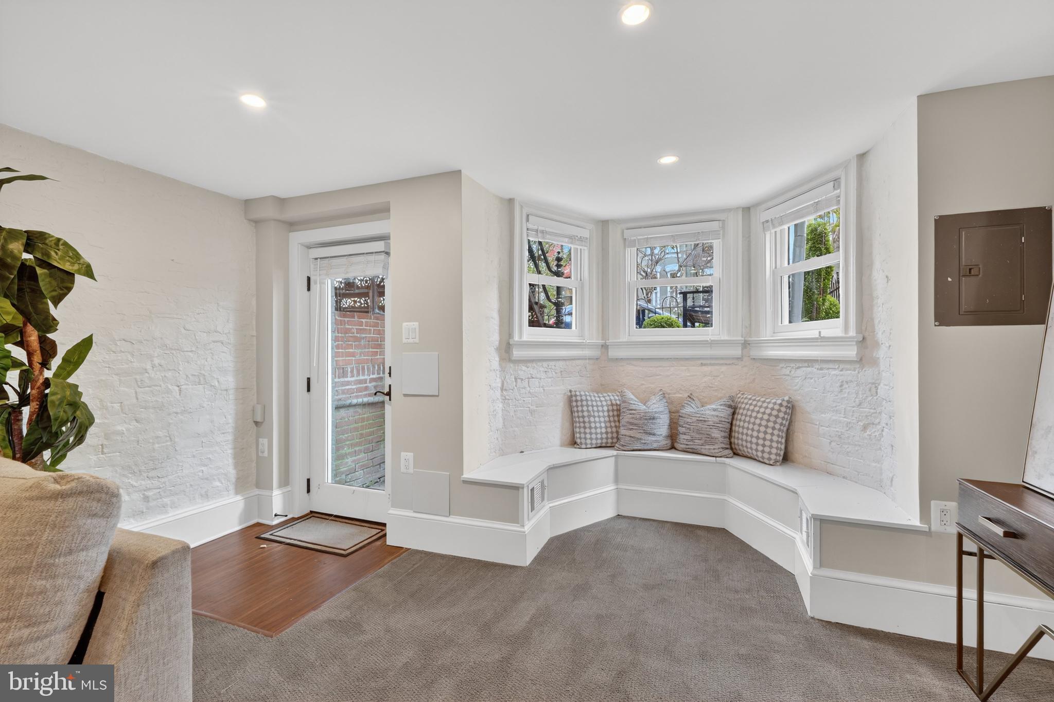 114 4th Street Northeast Washington, DC 20002 - Photo 29 of 40 a living room with furniture and a potted plant