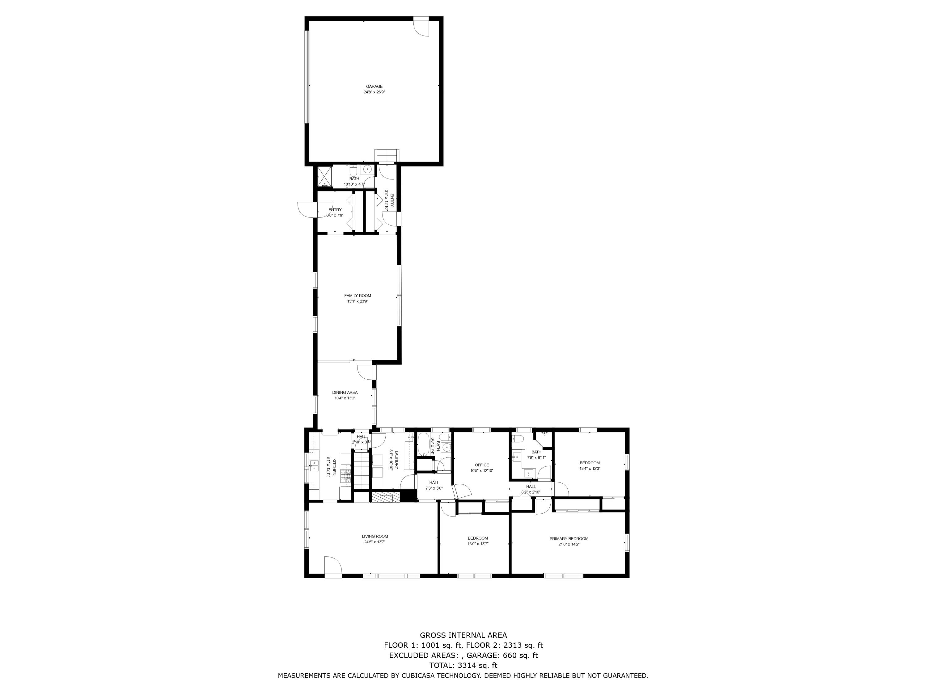 302 North Fulton Street Cassopolis, MI 49031 - Photo 55 of 56 2nd_floor_dimensions_302_n_fulton_st___c
