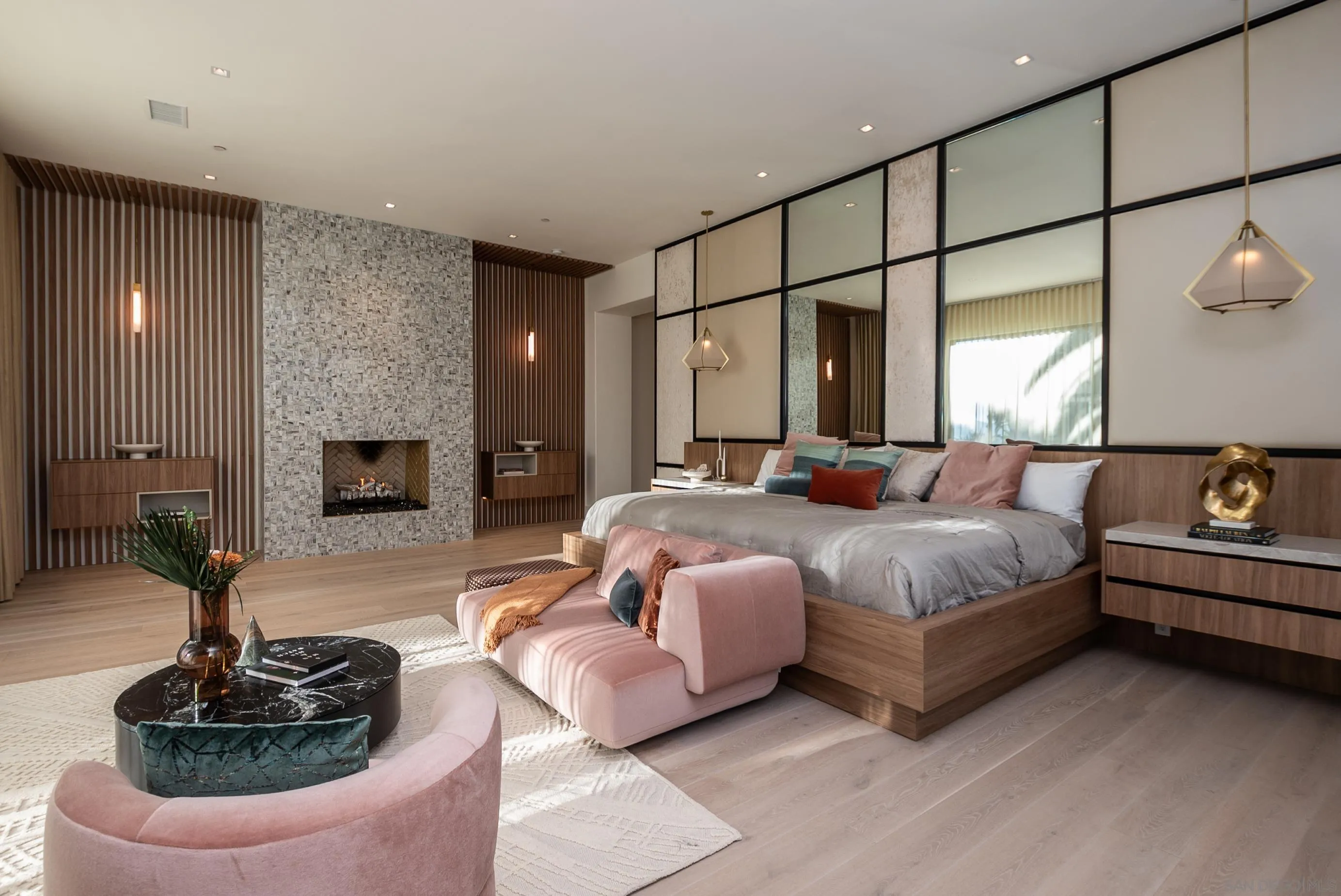 18650 Old Coach Way Poway, CA 92064 - Photo 29 of 63 a bedroom with a bed a couch and potted plant