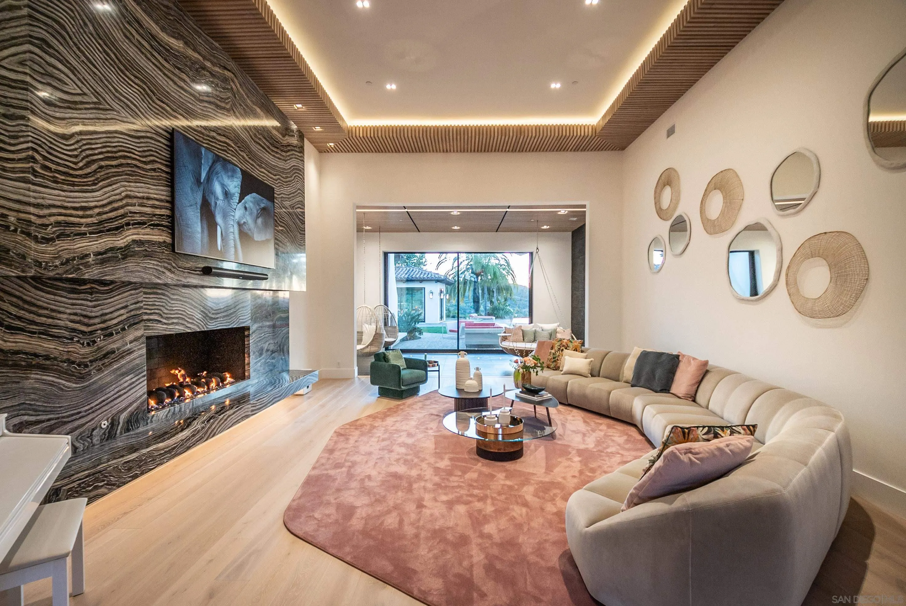 18650 Old Coach Way Poway, CA 92064 - Photo 5 of 63 a living room with furniture and a fireplace