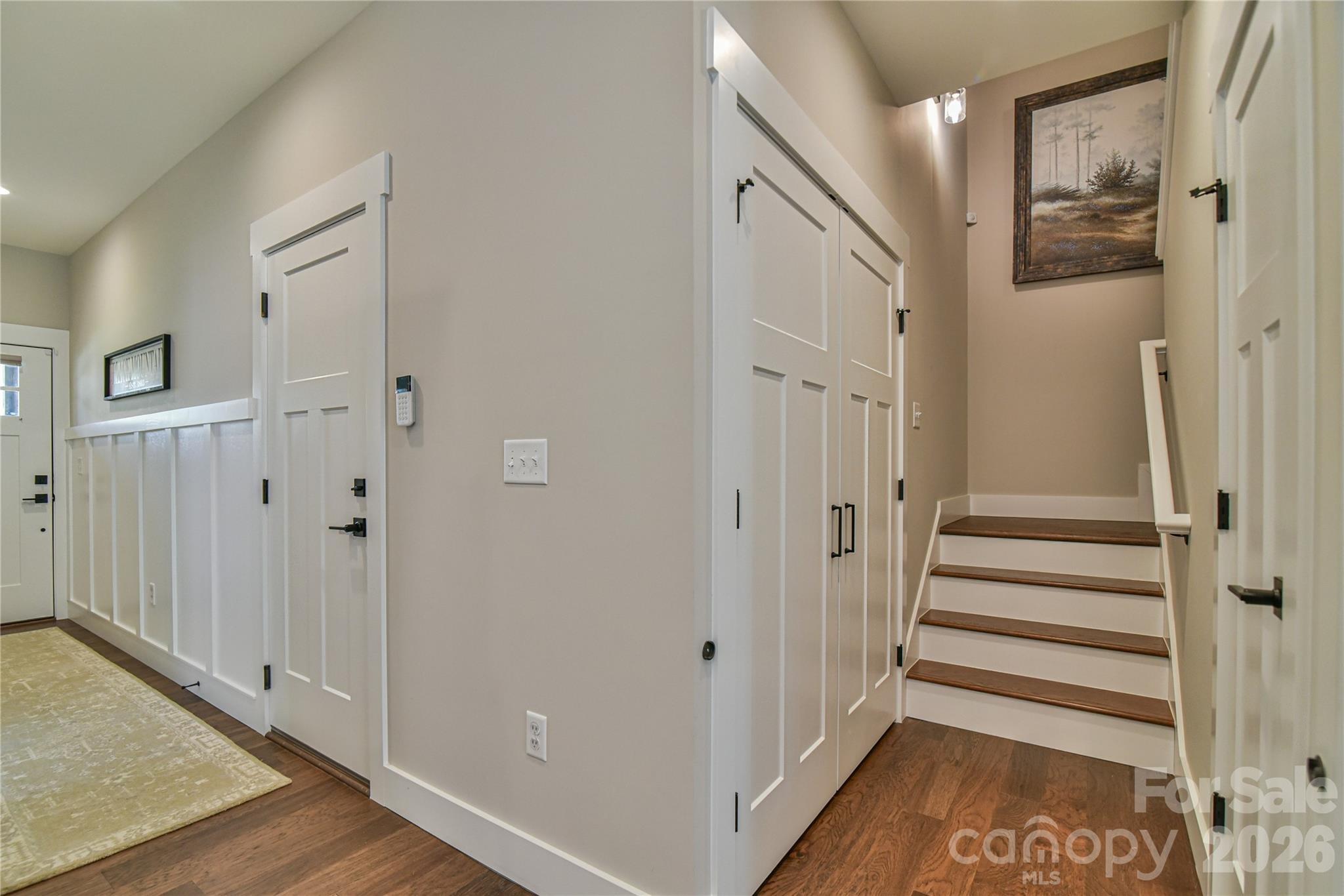 310 Portmanvilla Road Black Mountain, NC 28711 - Photo 20 of 30 a view of a hallway with wooden floor and entryway