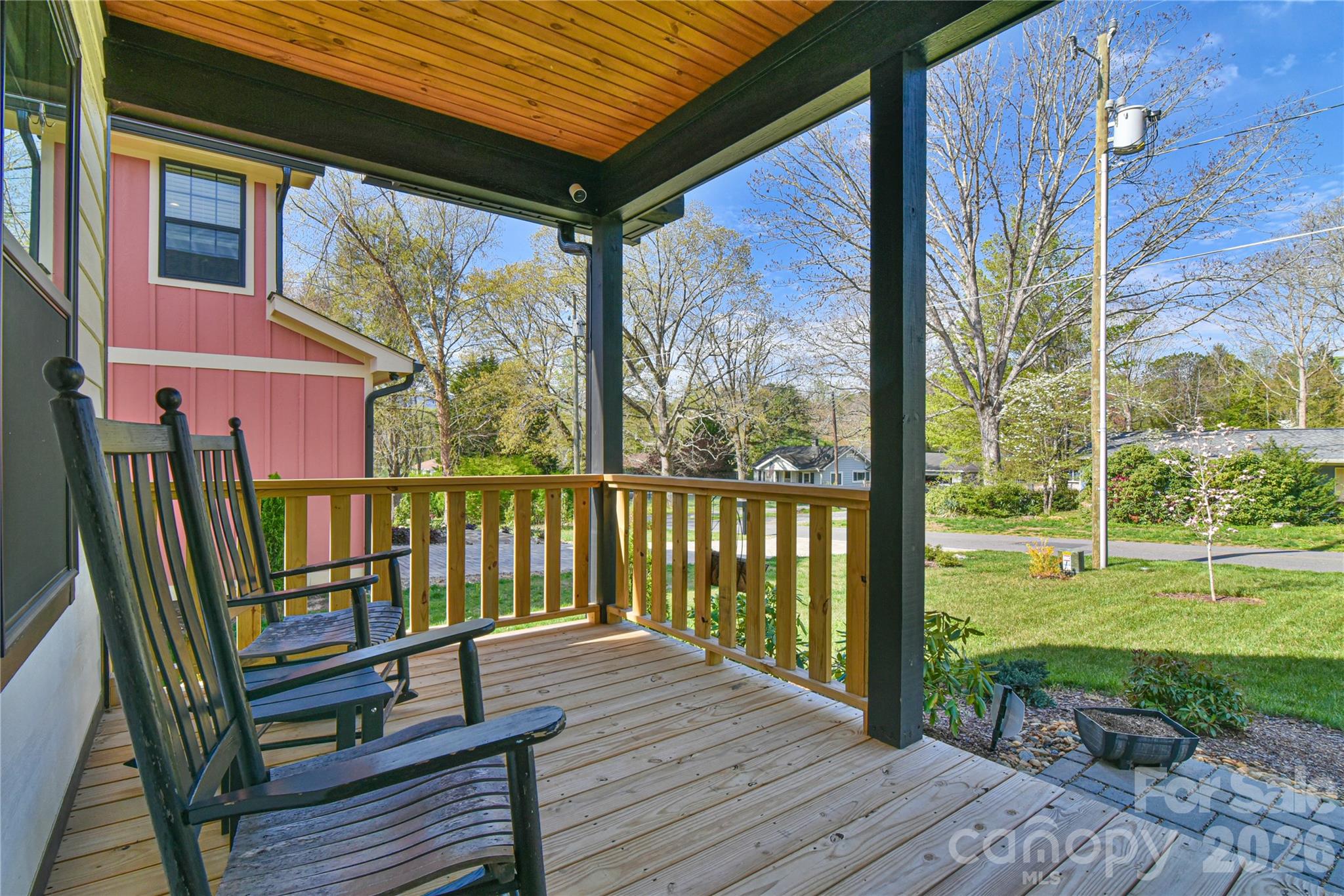 310 Portmanvilla Road Black Mountain, NC 28711 - Photo 8 of 30 a view of a two chairs in the deck