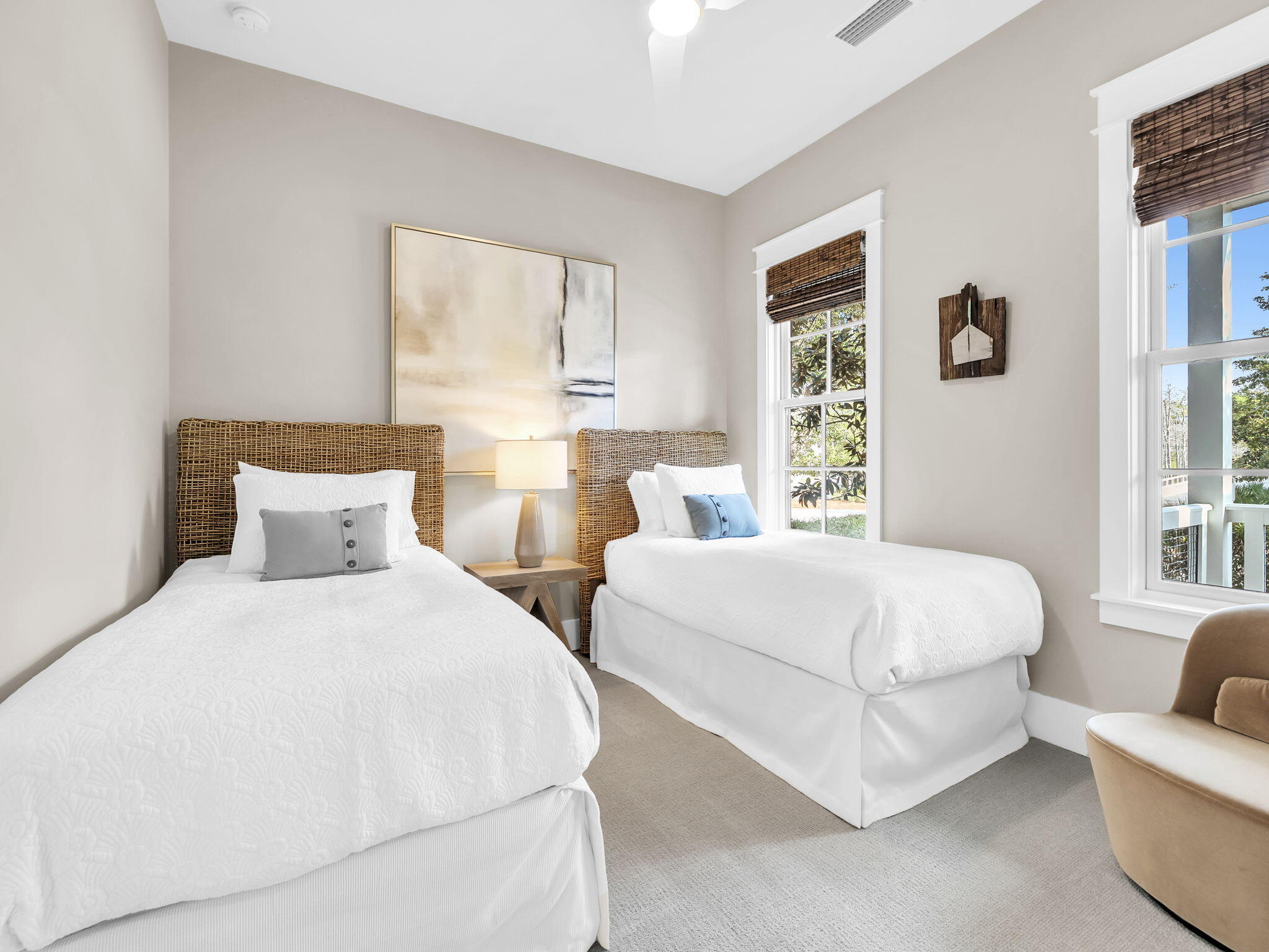 83 Cypress Walk Santa Rosa Beach, FL 32459 - Photo 10 of 77 a bedroom with two beds and a large window