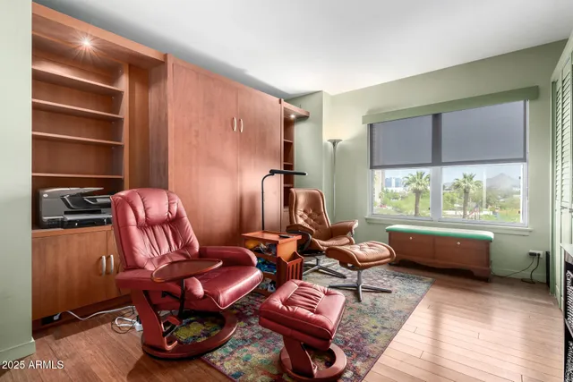 a room with furniture