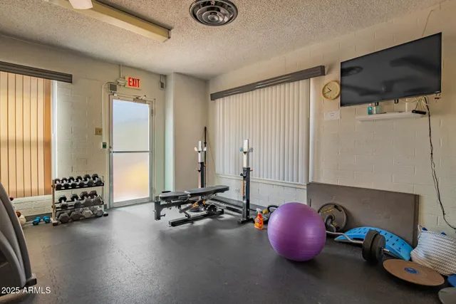 a room with a toys and flat screen tv