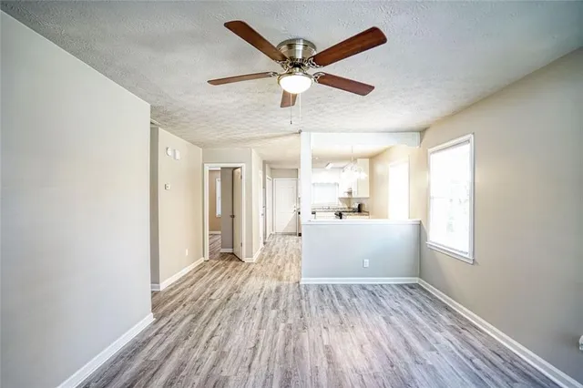 a view of an empty room and window