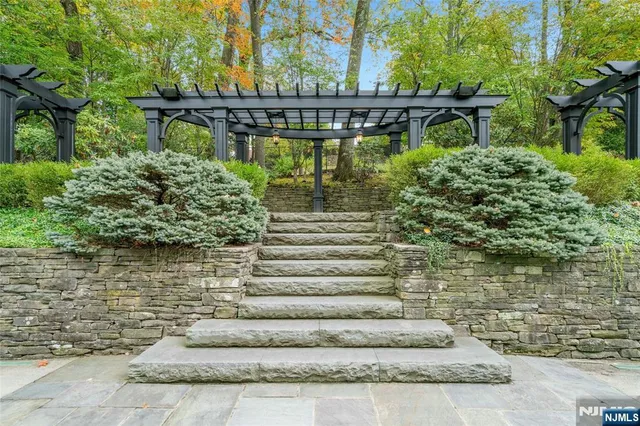 a view of statue in a lake