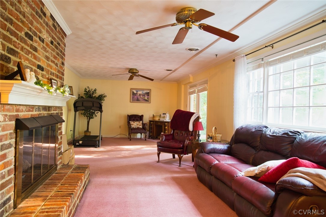 4140 October Road North Chesterfield, VA 23234 - Photo 24 of 36 Gorgeous open living room w/ fireplace in the base