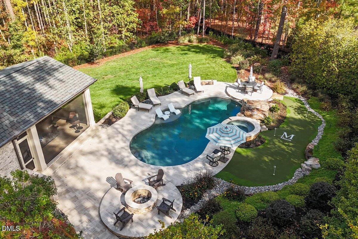 1413 Lily Estates Drive Raleigh, NC 27614 - Photo 69 of 82 an aerial view of a house with outdoor space