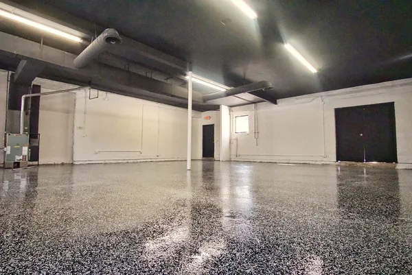 a view of a water heater room