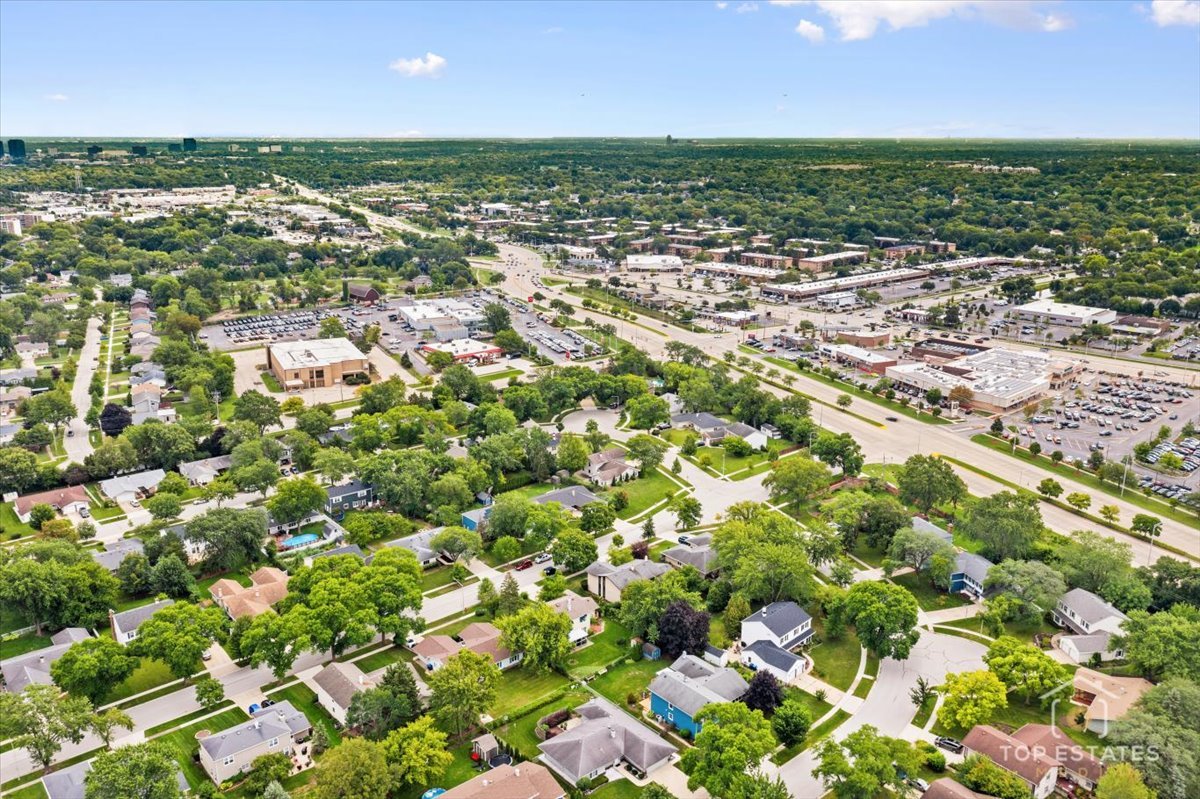 1327 Churchill Road Schaumburg, IL 60169 - Photo 6 of 71 an aerial view of residential houses with outdoor space and trees
