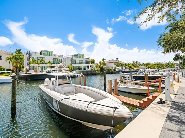 a view of a lake with couches