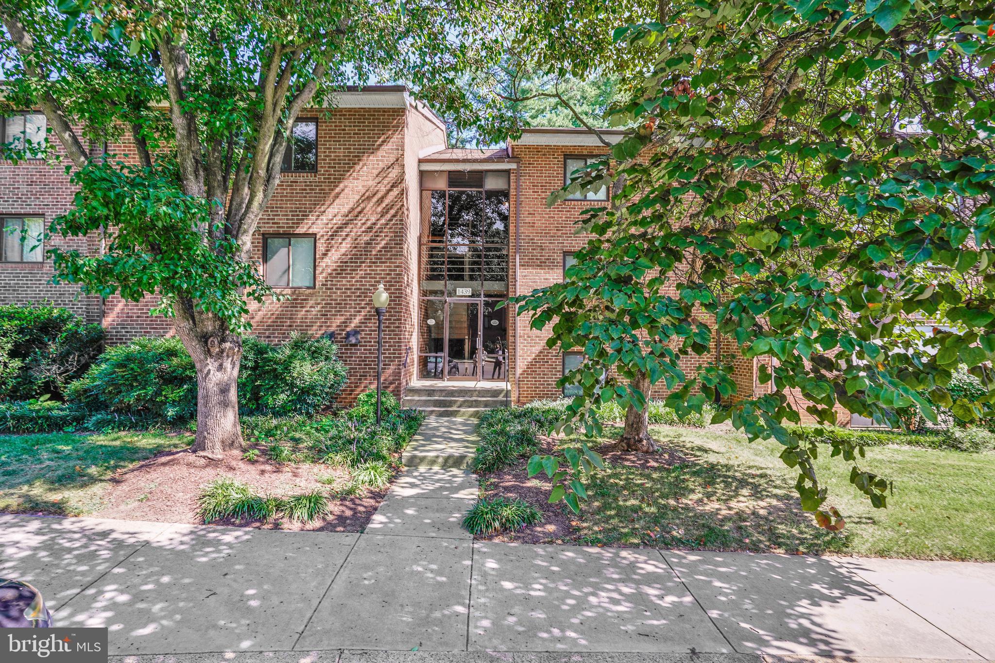 front view of a house with a tree