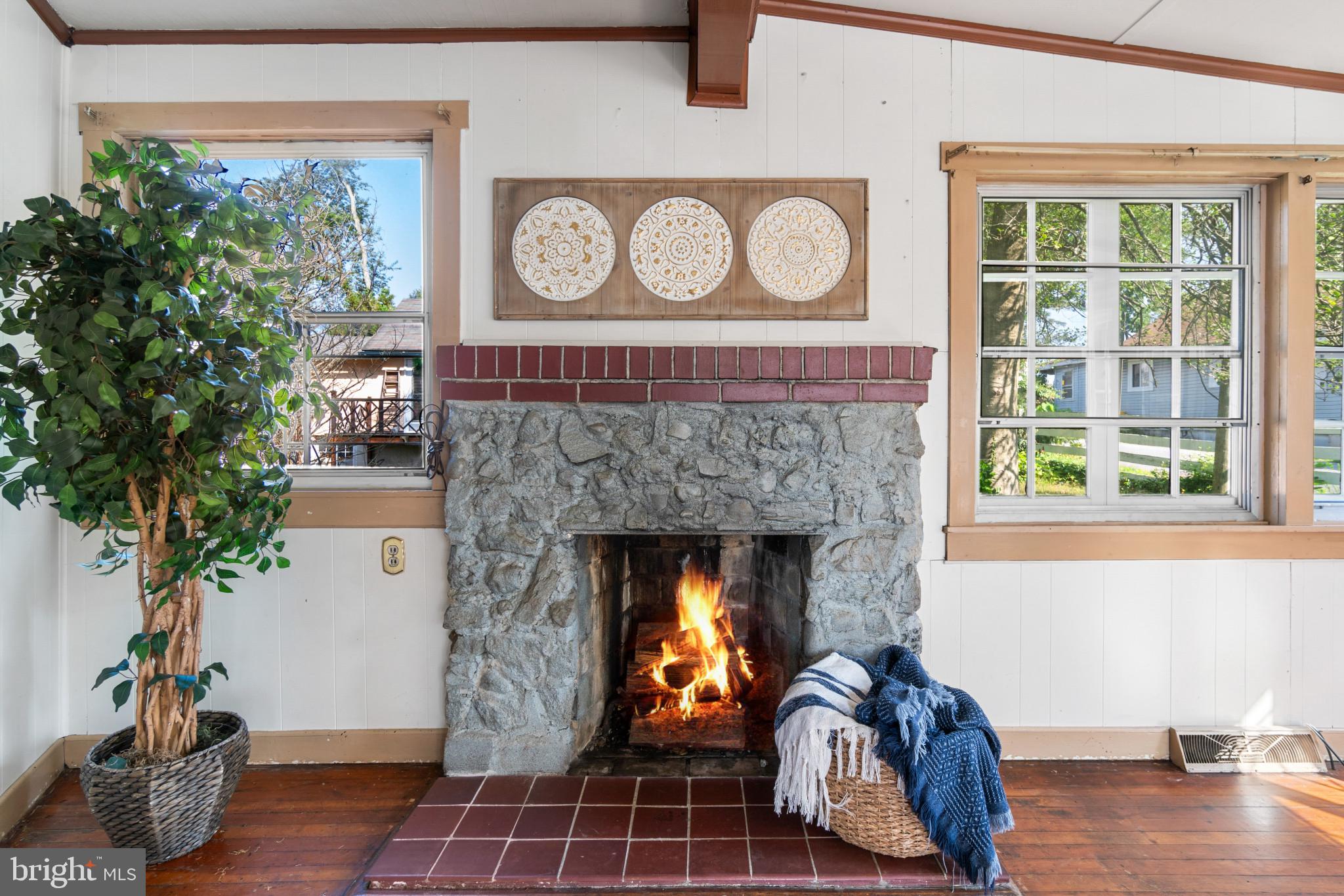 1 Hillcrest Road Riva, MD 21140 - Photo 6 of 37 Woodburning stone fireplace