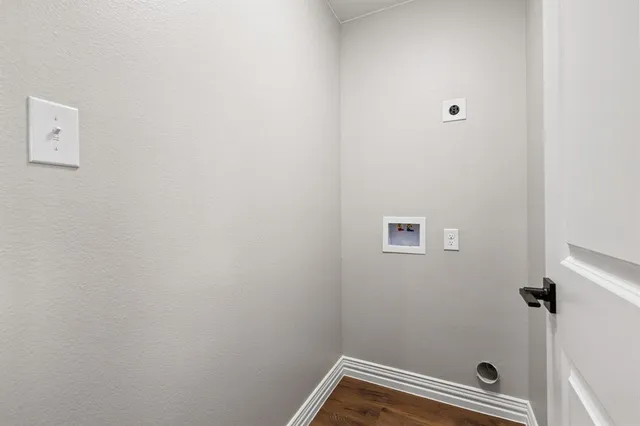 a view of a hallway with a small space