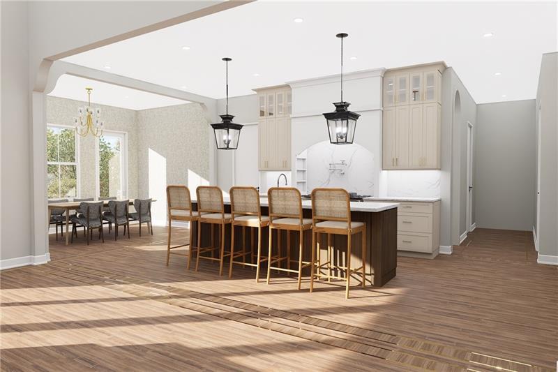 6206 Cedarcrest Road Acworth, GA 30101 - Photo 4 of 14 a large kitchen with a table and chairs