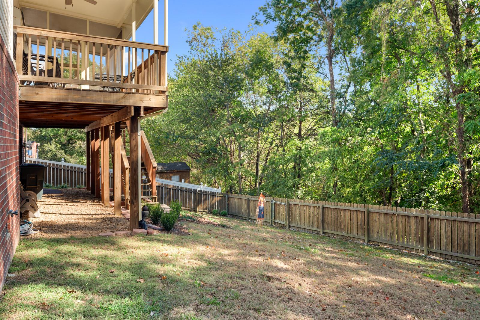 1453 Timber Ridge Circle Nashville, TN 37211 - Photo 26 of 30 The secluded backyard includes a privacy fence
