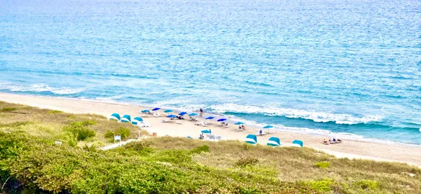 a view of open space and mountain view